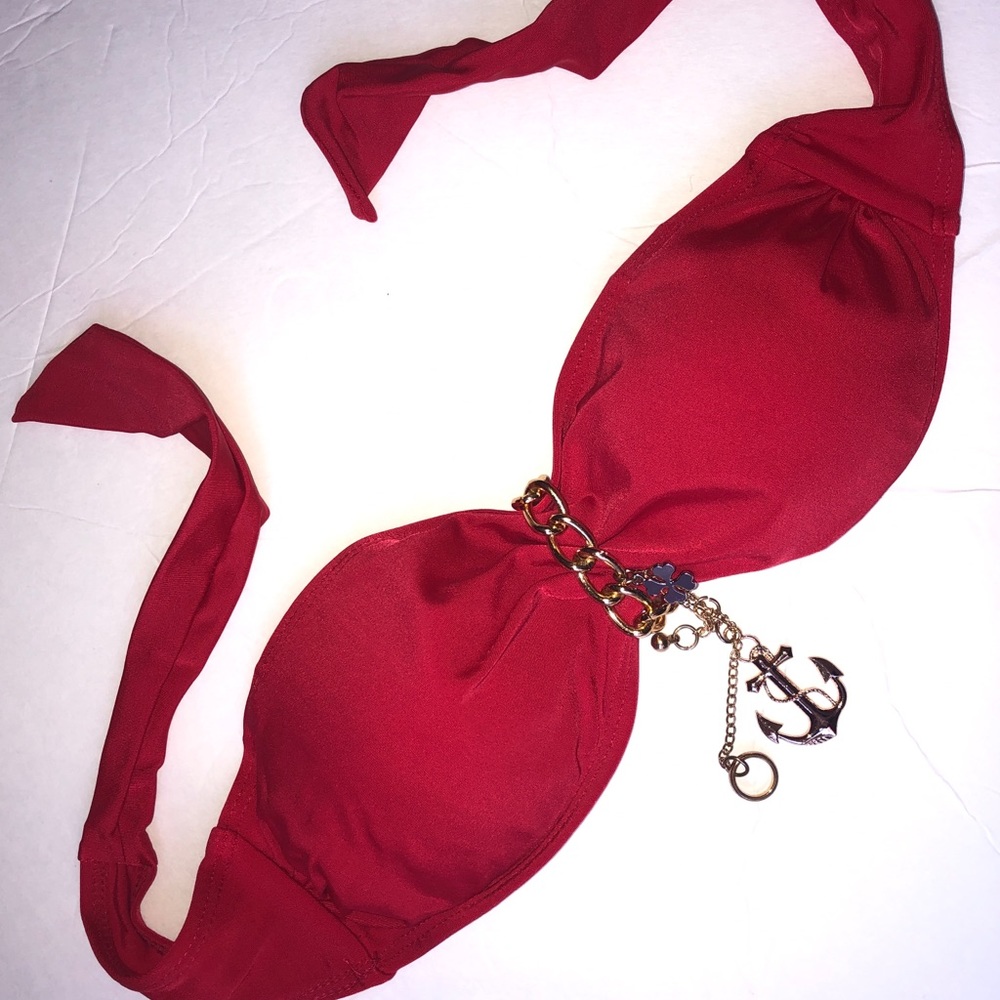 Set sail red 2 piece bikini